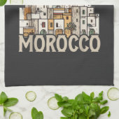 Casablanca Marokko Geschirrtuch (Gefaltet)