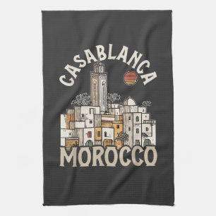 Casablanca Marokko Geschirrtuch