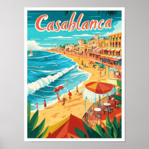 Casablanca Marokko Kunst, Dichtung und Musik Poster