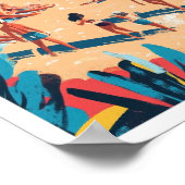 Casablanca Marokko Kunst, Dichtung und Musik Poster (Ecke)