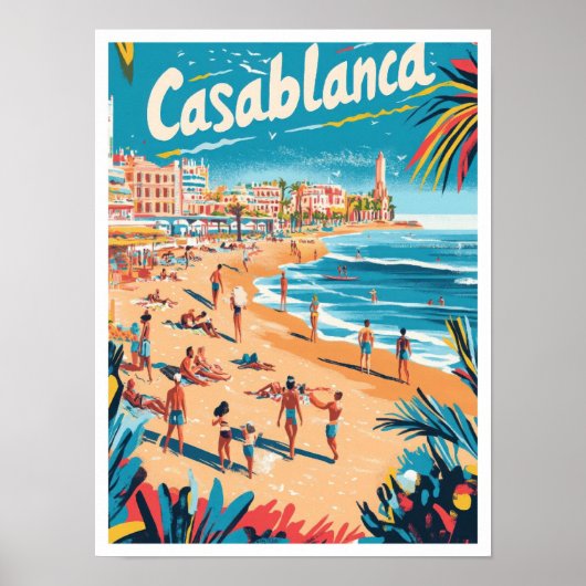 Casablanca Marokko Kunst, Dichtung und Musik Poster (Vorne)