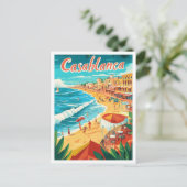 Casablanca Marokko Kunst, Dichtung und Musik Postkarte (Stehend Vorderseite)