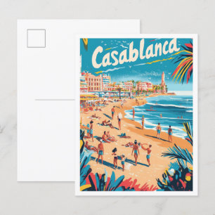 Casablanca Marokko Kunst, Dichtung und Musik Postkarte