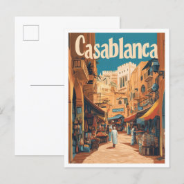 Casablanca Marokko Kunst, Dichtung und Musik Postkarte