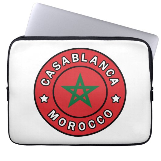 Casablanca Marokko Laptopschutzhülle (Vorderseite)