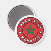 Casablanca Marokko Magnet (Vorderseite/Rückseite)