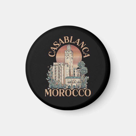 Casablanca Marokko Magnet (Vorne)