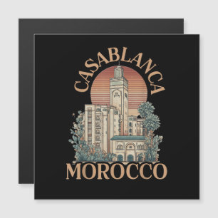 Casablanca Marokko Magnetkarte