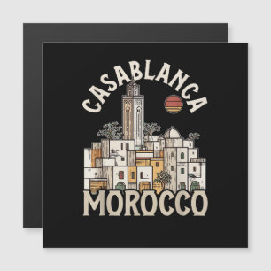 Casablanca Marokko Magnetkarte