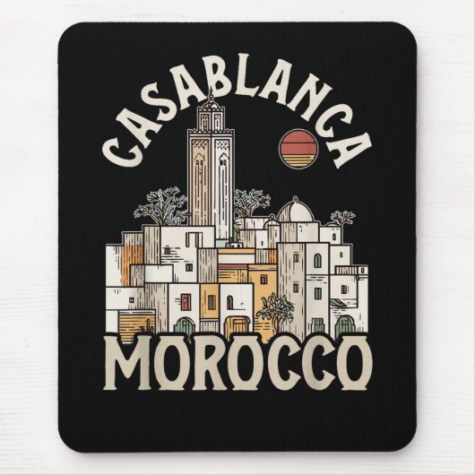 Casablanca Marokko Mousepad (Vorne)