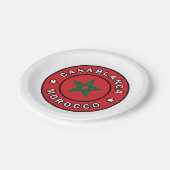 Casablanca Marokko Pappteller (Schrägansicht)