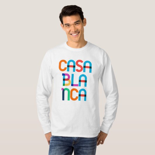 Casablanca Marokko Pop T-Shirt (Vorne ganz)