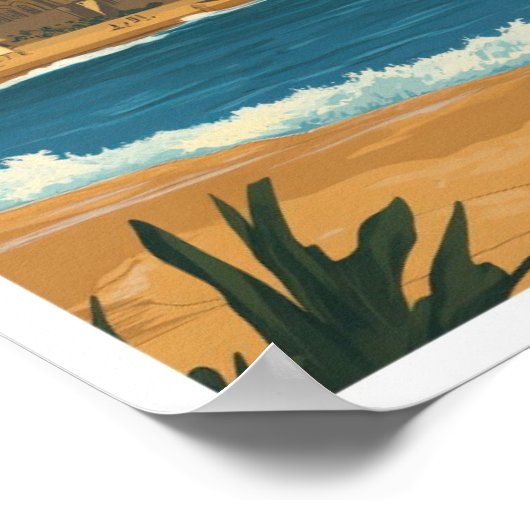 Casablanca Marokko Poster (Ecke)