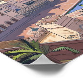 Casablanca Marokko Poster (Ecke)