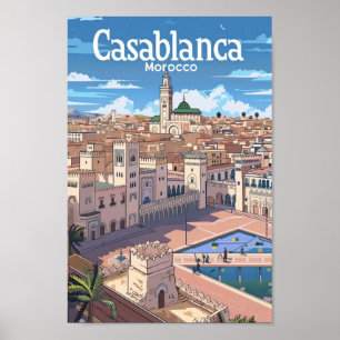 Casablanca Marokko Poster