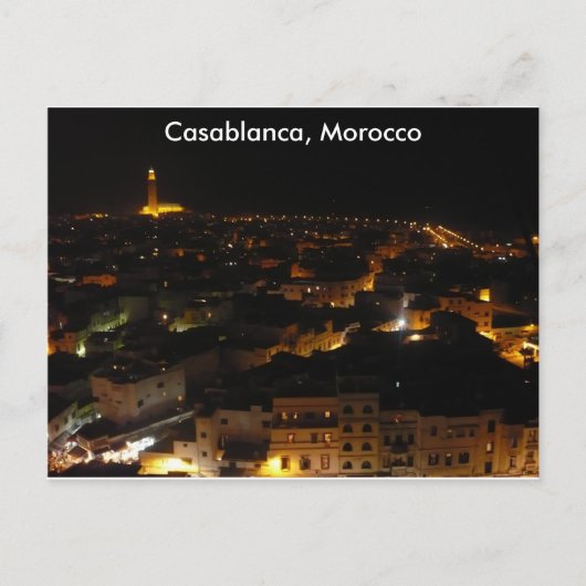 Casablanca, Marokko Postkarte (Vorderseite)