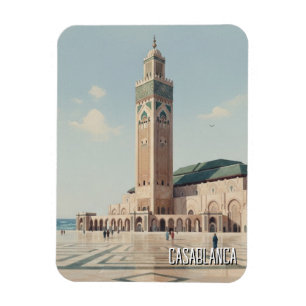 Casablanca Marokko Reise Magnet