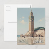 Casablanca Marokko Reise Postkarte (Vorne/Hinten)