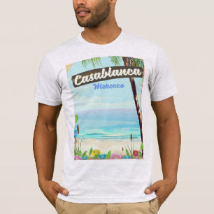Casablanca Marokko, romantisches Vintage-Plakat T-Shirt