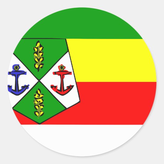 Casablanca, Marokko Runder Aufkleber (Vorderseite)