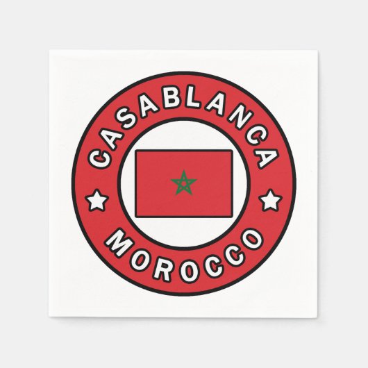 Casablanca Marokko Serviette (Vorderseite)