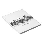 Casablanca Marokko Skyline BW Notizblock (angewinkelt)
