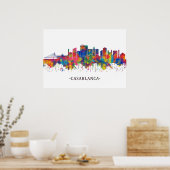 Casablanca Marokko Skyline Poster (Küche)