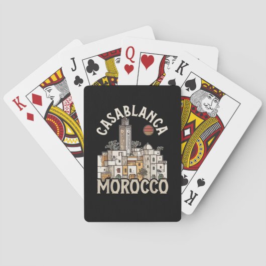 Casablanca Marokko Spielkarten (Rückseite)