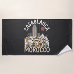 Casablanca Marokko Strandtuch