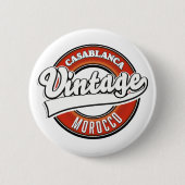 Casablanca Marokko Vintages Logo Button (Vorderseite)