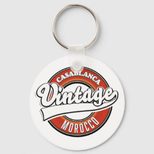 Casablanca Marokko Vintages Logo Schlüsselanhänger