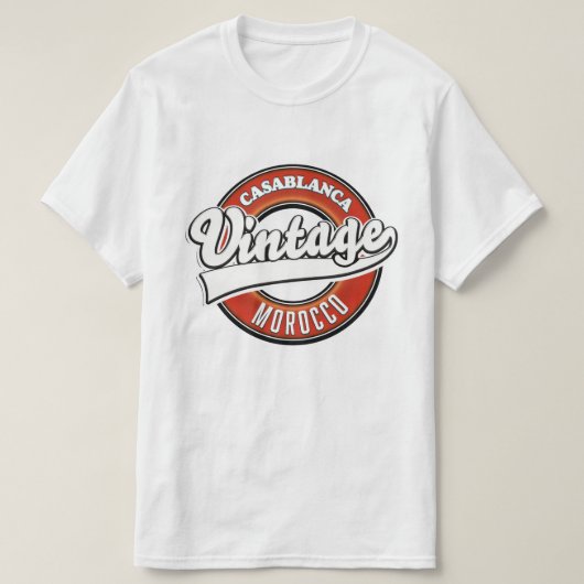 Casablanca Marokko Vintages Logo T-Shirt (Design vorne)
