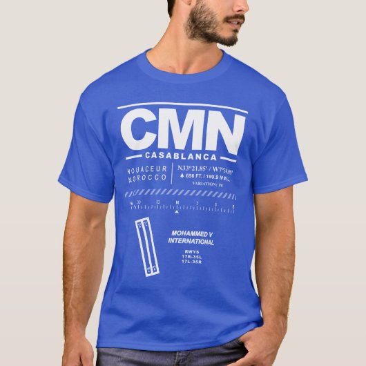 Casablanca Mohammed / Intl Airport CMN T - Shirt (Vorderseite)