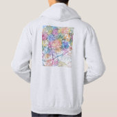 Casablanca Morocco City Map Hoodie (Rückseite)