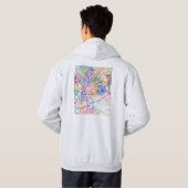 Casablanca Morocco City Map Hoodie (Schwarz voll)
