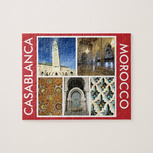 Casablanca morocco Szenen Puzzle (Horizontal)
