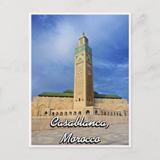 Casablanca Mosque Postkarte (Vorderseite)