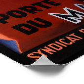 Casablanca Pore Du Maroc Travel Poster (Ecke)