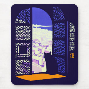 Casablanca porte du Maroc vintage travel CC0903 Mousepad