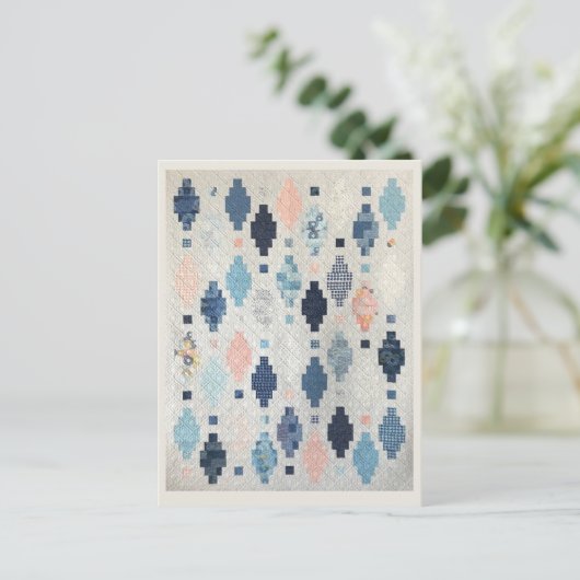 Casablanca Quilt Postkarte (Stehend Vorderseite)