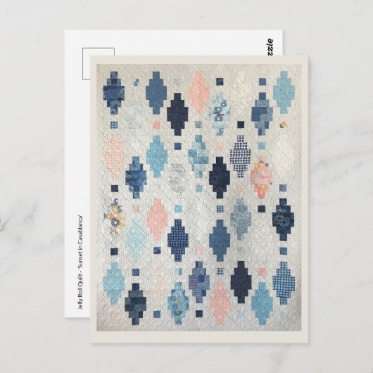 Casablanca Quilt Postkarte (Vorne/Hinten)