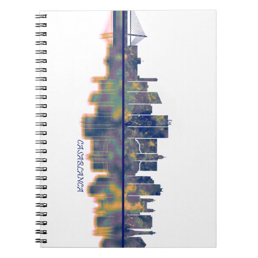 Casablanca Skyline Notizblock (Vorderseite)