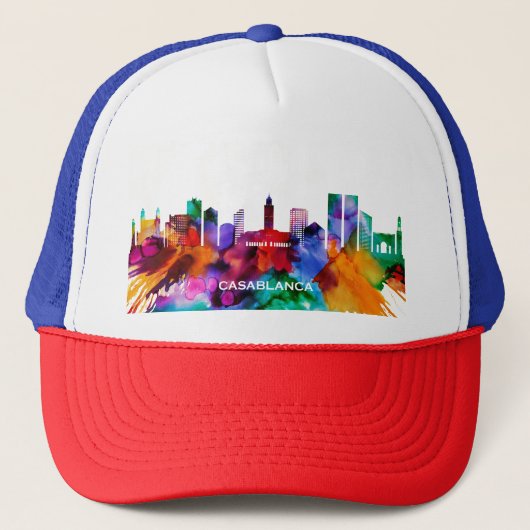 Casablanca Skyline Truckerkappe (Vorderseite)