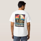 Casablanca-Stadtbild T-Shirt (Schwarz voll)