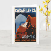 Casablanca Vintage Karte (Gelbe Blume)