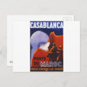 Casablanca Vintage Postkarte (Vorne/Hinten)