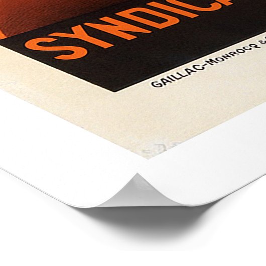 Casablanca Vintage Travel Poster (Ecke)