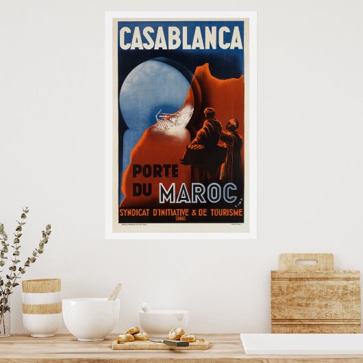 Casablanca Vintage Travel Poster (Küche)