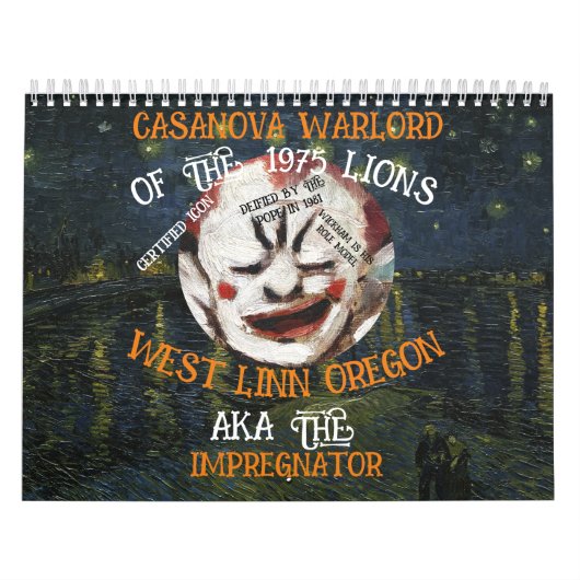 CASANOVA KRIEGSHERR MORES WEST LINN OREGON OR KALENDER (Titelbild)