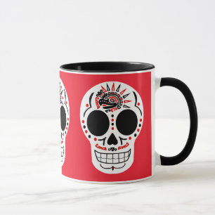 CasaQ aztekische Adler Calavera Kaffee-Tasse Tasse